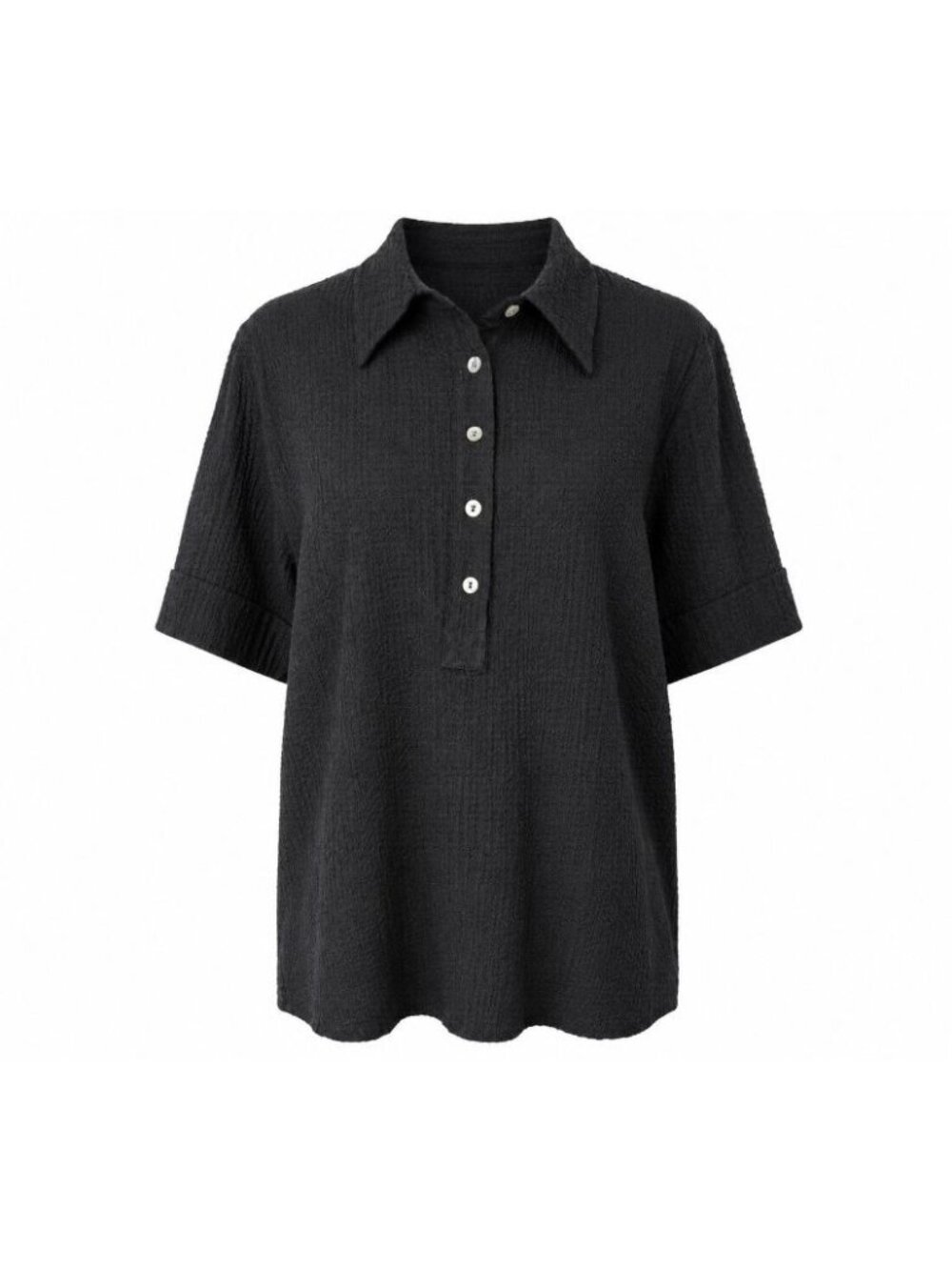 Vintage ORVIS Women’s Polo Shirt Sz 18/20 Textured Seersucker 1/2 Button Top 90s